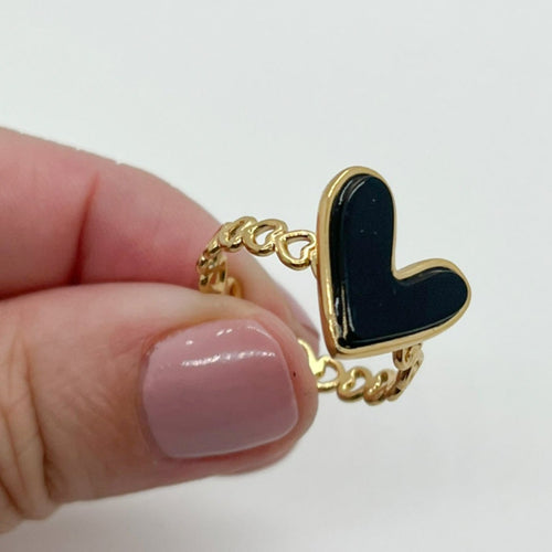 Anillo Black Heart